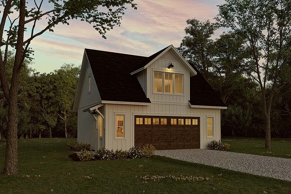 Country, Craftsman, Farmhouse, Southern Plan with 525 Sq. Ft., 1 Bedrooms, 1 Bathrooms, 2 Car Garage Picture 9