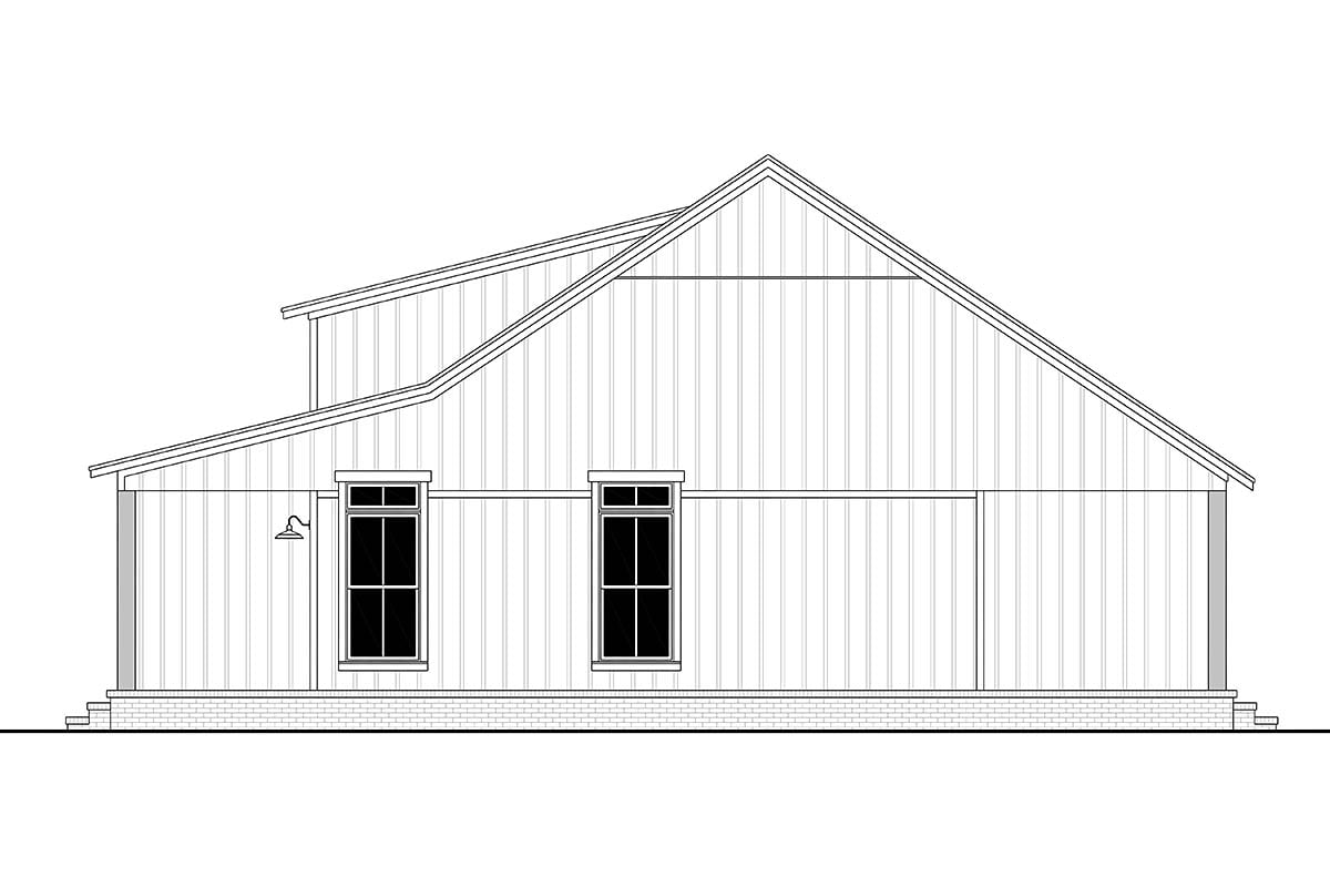 Country, Farmhouse, Traditional Plan with 1299 Sq. Ft., 3 Bedrooms, 2 Bathrooms Picture 2