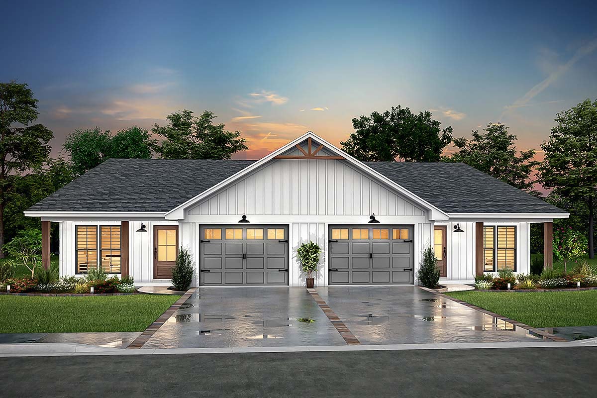 Country, Farmhouse, Traditional Plan with 2496 Sq. Ft., 6 Bedrooms, 4 Bathrooms, 2 Car Garage Elevation