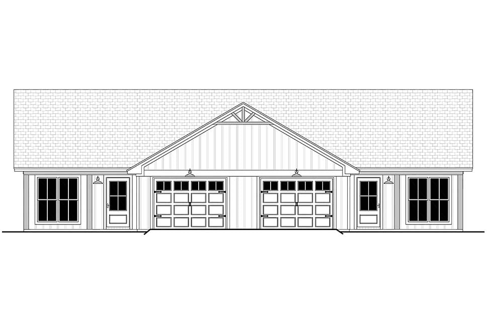 Country, Farmhouse, Traditional Plan with 2496 Sq. Ft., 6 Bedrooms, 4 Bathrooms, 2 Car Garage Picture 4