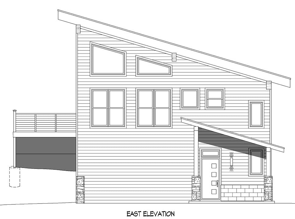 Coastal, Contemporary, Modern Plan with 1008 Sq. Ft., 2 Bedrooms, 2 Bathrooms Picture 4