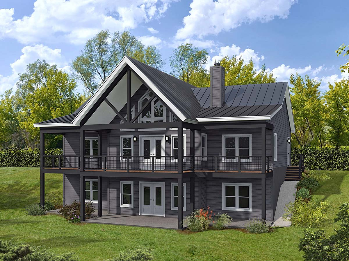 Bungalow, Country, Craftsman, Prairie Style, Ranch, Traditional Plan with 1485 Sq. Ft., 2 Bedrooms, 2 Bathrooms Elevation