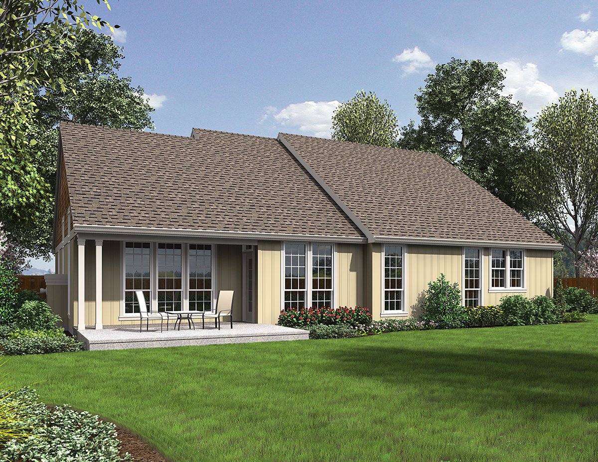 Plan 81207 | 3-Bedroom Country-style Home Plan with Den