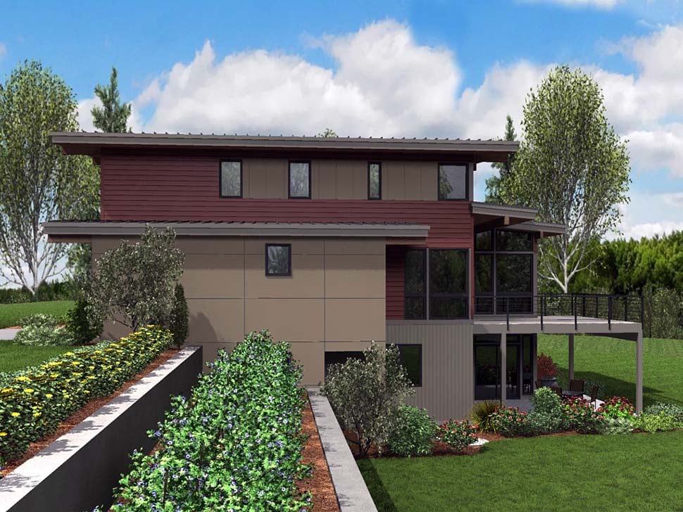Contemporary, Modern Plan with 3026 Sq. Ft., 4 Bedrooms, 4 Bathrooms, 2 Car Garage Picture 7