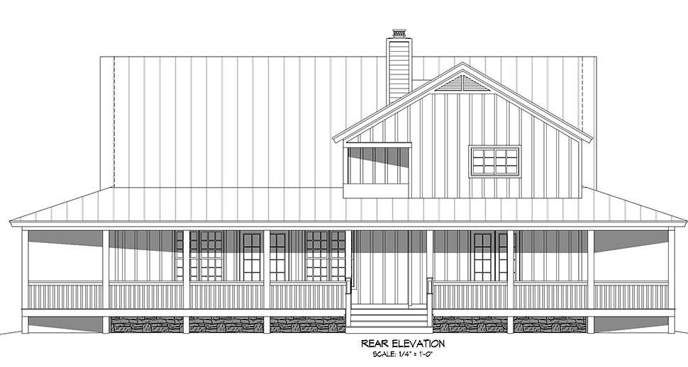 Country, Farmhouse, Prairie Style, Ranch, Traditional Plan with 2500 Sq. Ft., 3 Bedrooms, 3 Bathrooms Picture 5