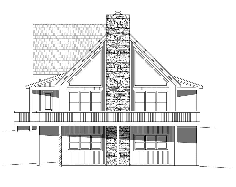 Country, Farmhouse, Prairie Style, Traditional Plan with 2061 Sq. Ft., 2 Bedrooms, 3 Bathrooms, 2 Car Garage Picture 4