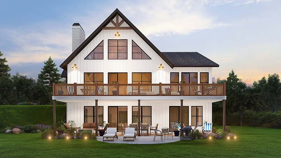 Farmhouse Plan with 3573 Sq. Ft., 5 Bedrooms, 4 Bathrooms Picture 8