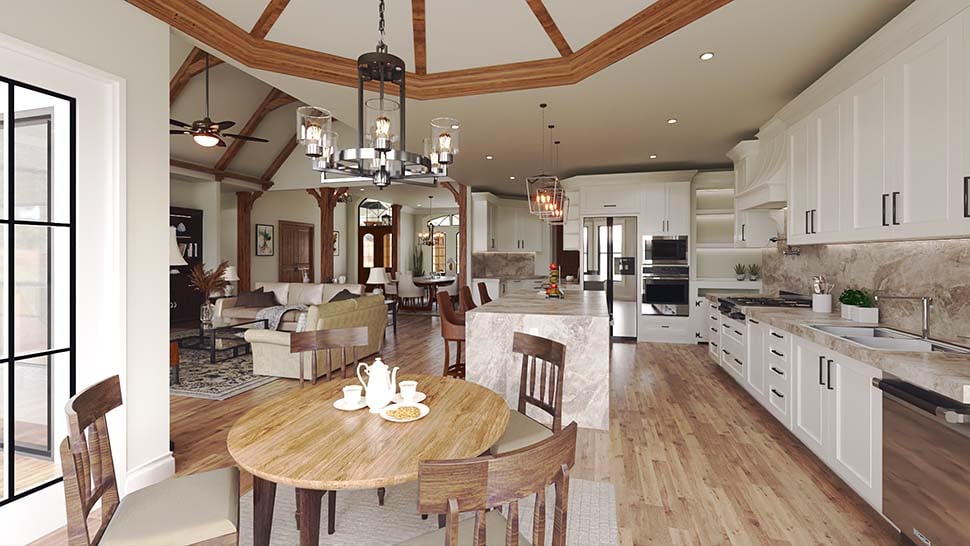 Contemporary, Craftsman Plan with 3224 Sq. Ft., 4 Bedrooms, 3 Bathrooms, 2 Car Garage Picture 15