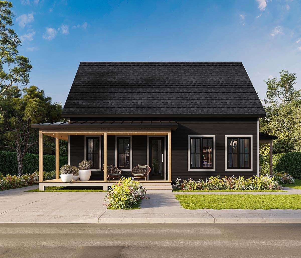 Cape Cod, Country, Farmhouse, Traditional Plan with 2826 Sq. Ft., 5 Bedrooms, 3 Bathrooms Elevation