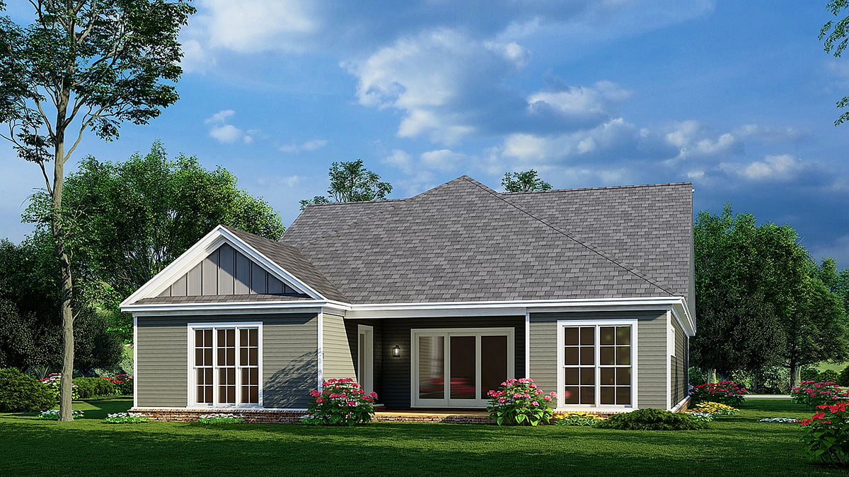 Plan 82651 | Traditional Style with 3 Bed, 2 Bath, 2 Car Garage