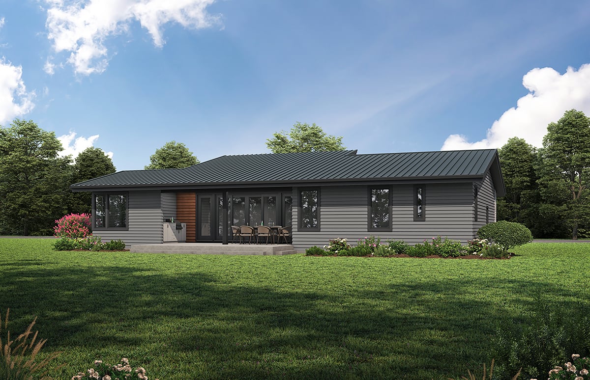 Plan 83571 | Compact and Elegant 3 Bed Contemporary Plan
