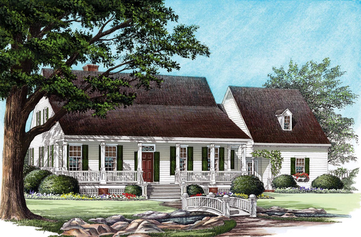 Plan 86191 | Traditional Style with 3 Bed, 3 Bath, 2 Car Garage