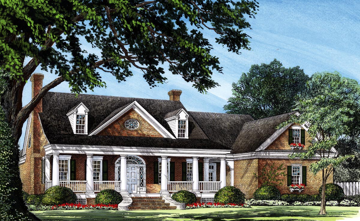 Plan 86237 | Traditional Style with 4 Bed, 4 Bath, 2 Car Garage