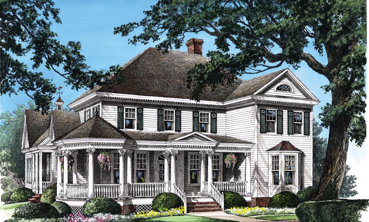 Plan 86280 | Victorian Style with 4 Bed, 4 Bath, 2 Car Garage