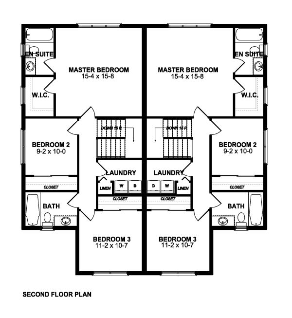 Plan 90891 | Craftsman Style Duplex