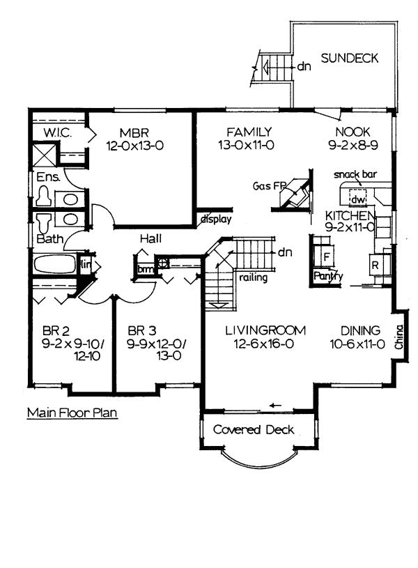 Plan 90981 | Florida Style with 3 Bed, 2 Bath, 2 Car Garage