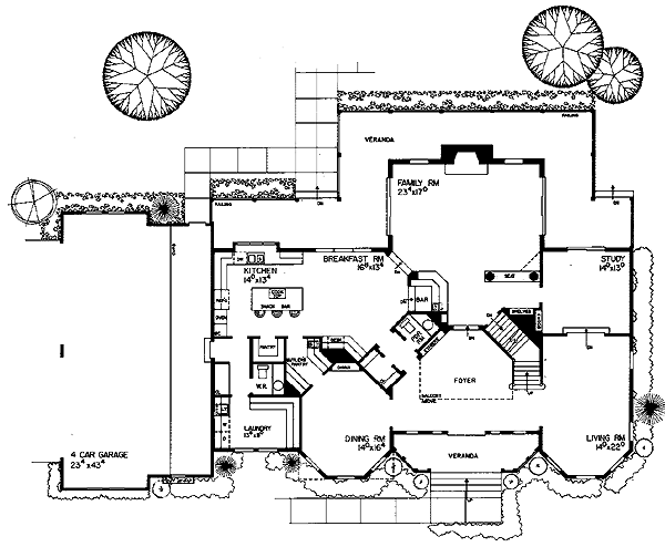 Plan 95175 | Victorian Style with 4 Bed, 5 Bath, 3 Car Garage