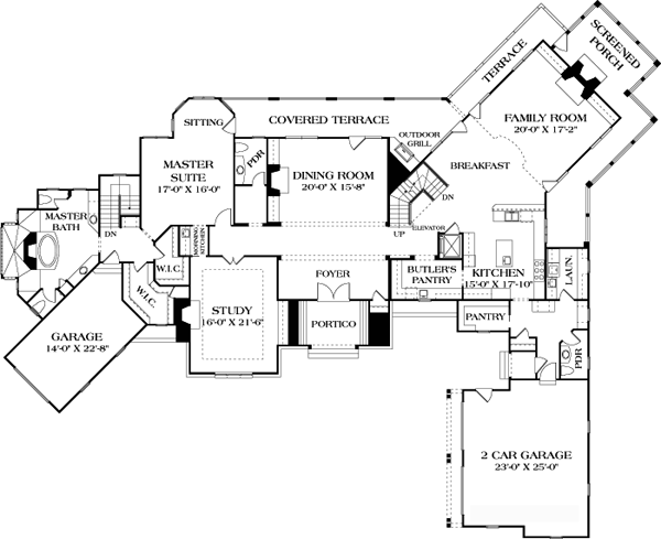 Plan 96901 | Mediterranean Style with 5 Bed, 8 Bath, 3 Car Garage