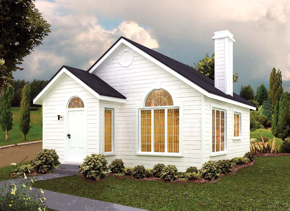 Plan 97246 | Cottage Style with 1 Bed, 1 Bath