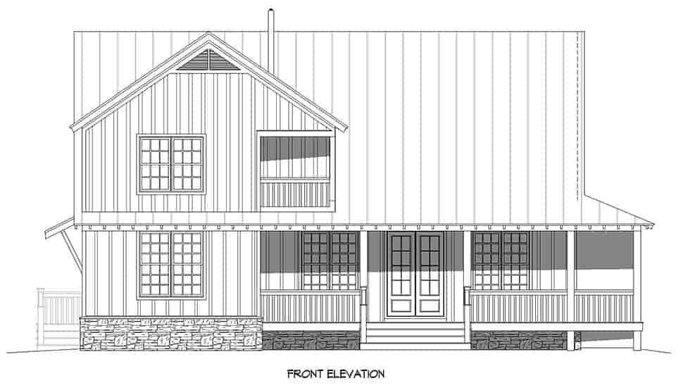 Cottage, Country, Farmhouse House Plan 40893 with 3 Beds, 3 Baths Picture 3