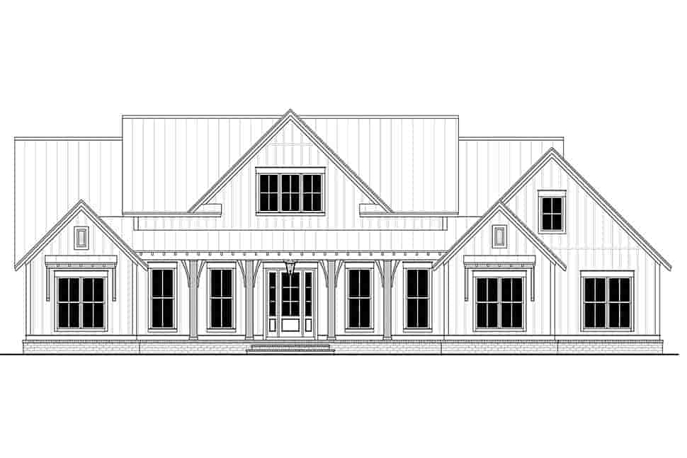 Country, Craftsman, Farmhouse House Plan 56700 with 3 Beds, 3 Baths, 2 Car Garage Picture 3