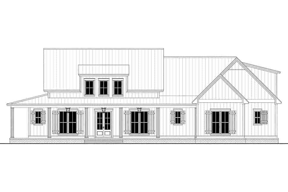 Country, Craftsman, Farmhouse House Plan 56717 with 3 Beds, 3 Baths, 2 Car Garage Picture 3