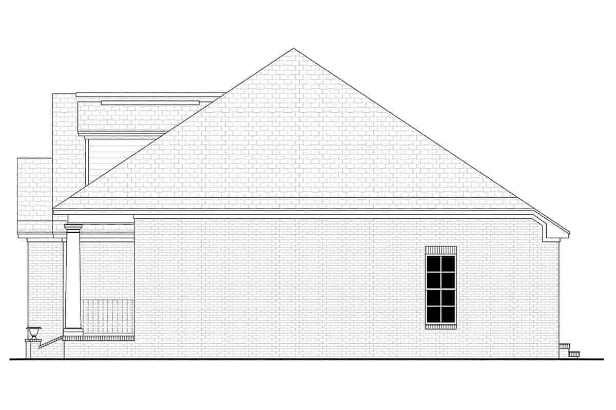 Acadian, Country, European, French Country House Plan 56958 with 3 Beds, 2 Baths, 2 Car Garage Picture 1