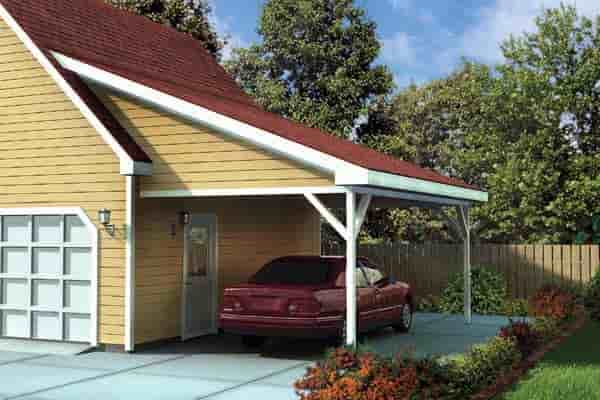 Ranch, Traditional 1 Car Garage Plan 6023 Picture 1
