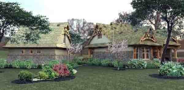 Bungalow, Cottage, Craftsman, Tuscan House Plan 65870 with 3 Beds, 2 Baths, 2 Car Garage Picture 10
