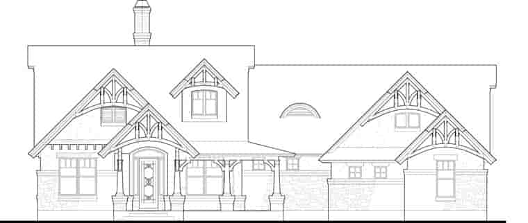Bungalow, Cottage, Craftsman, Tuscan House Plan 65870 with 3 Beds, 2 Baths, 2 Car Garage Picture 12