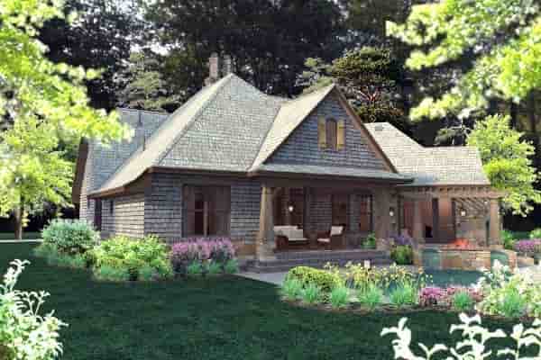 Cottage, Craftsman, Tuscan House Plan 75134 with 4 Beds, 4 Baths, 2 Car Garage Picture 67