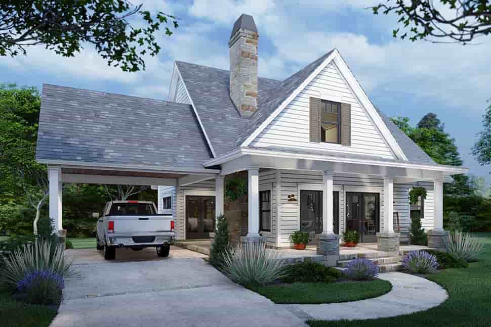 Cottage, Farmhouse House Plan 75170 with 3 Beds, 2 Baths Picture 2