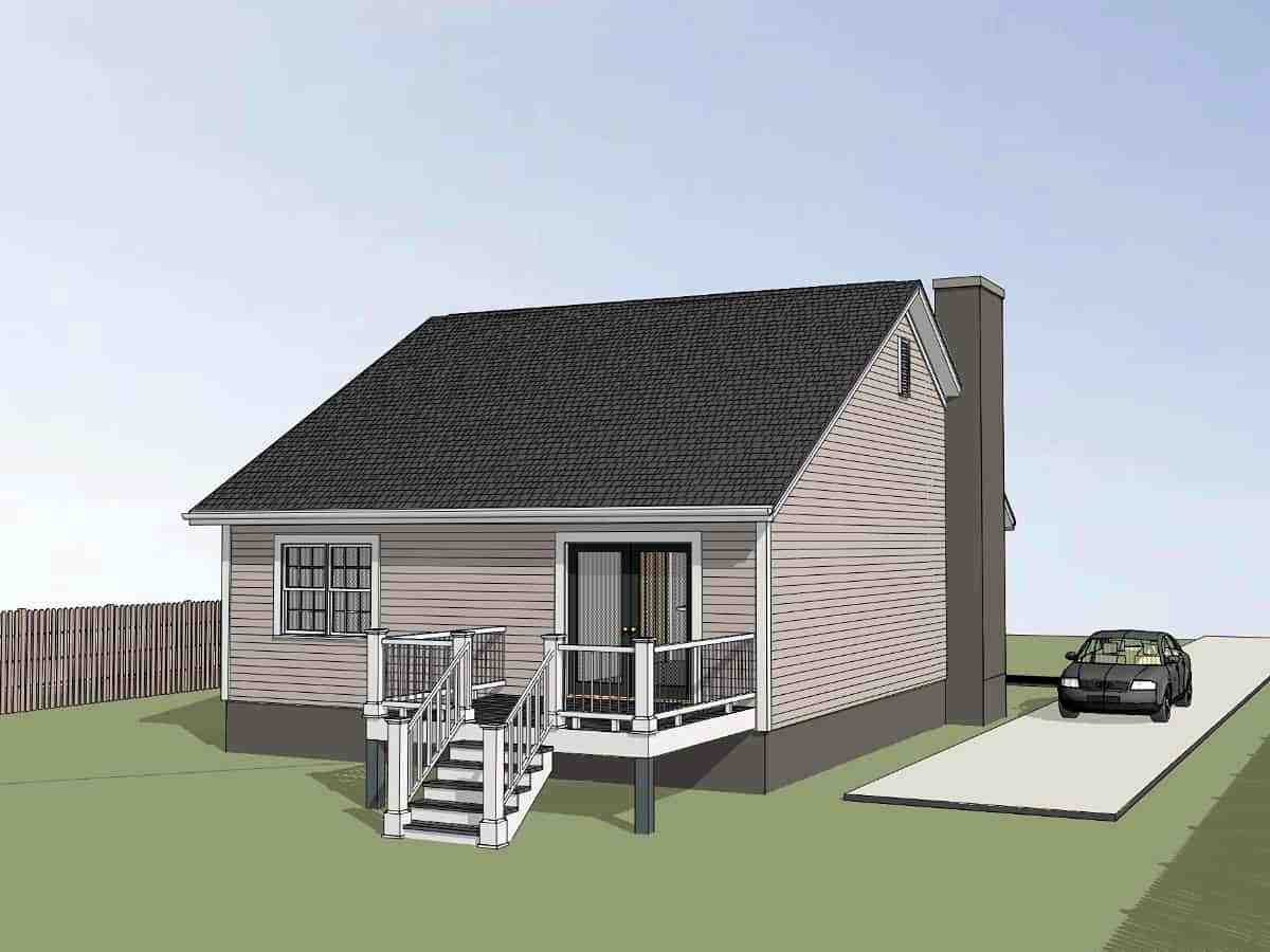 Bungalow, Cottage House Plan 75538 with 3 Beds, 2 Baths Picture 2
