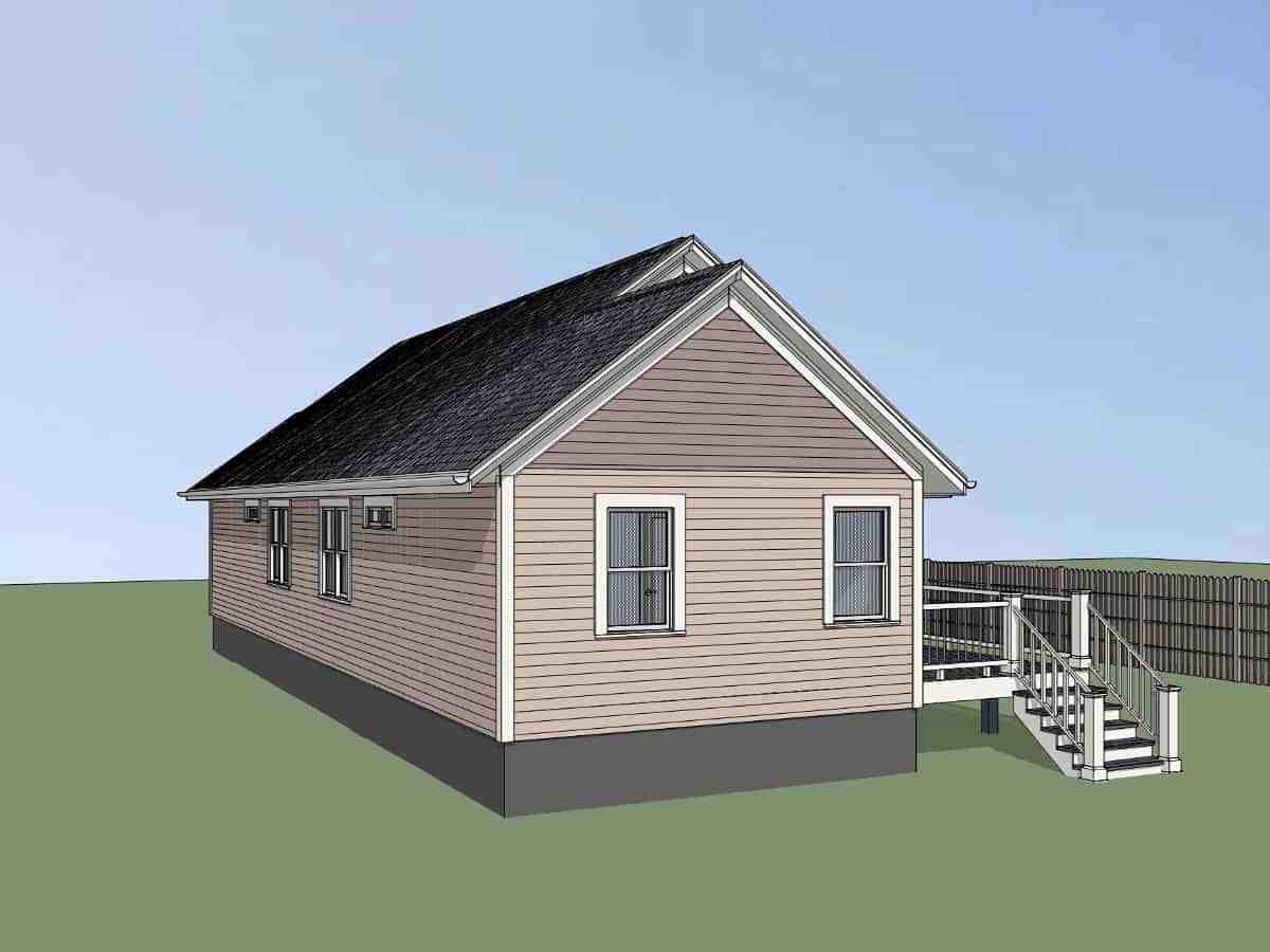Bungalow, Cottage House Plan 75543 with 4 Beds, 2 Baths Picture 1