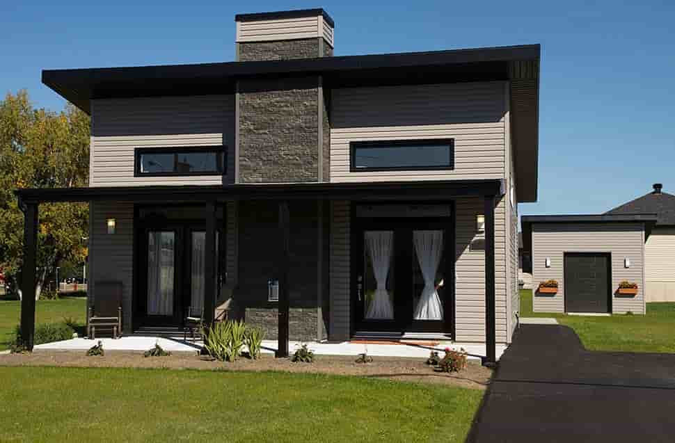 Contemporary, Modern House Plan 76474 with 2 Beds, 1 Baths Picture 3
