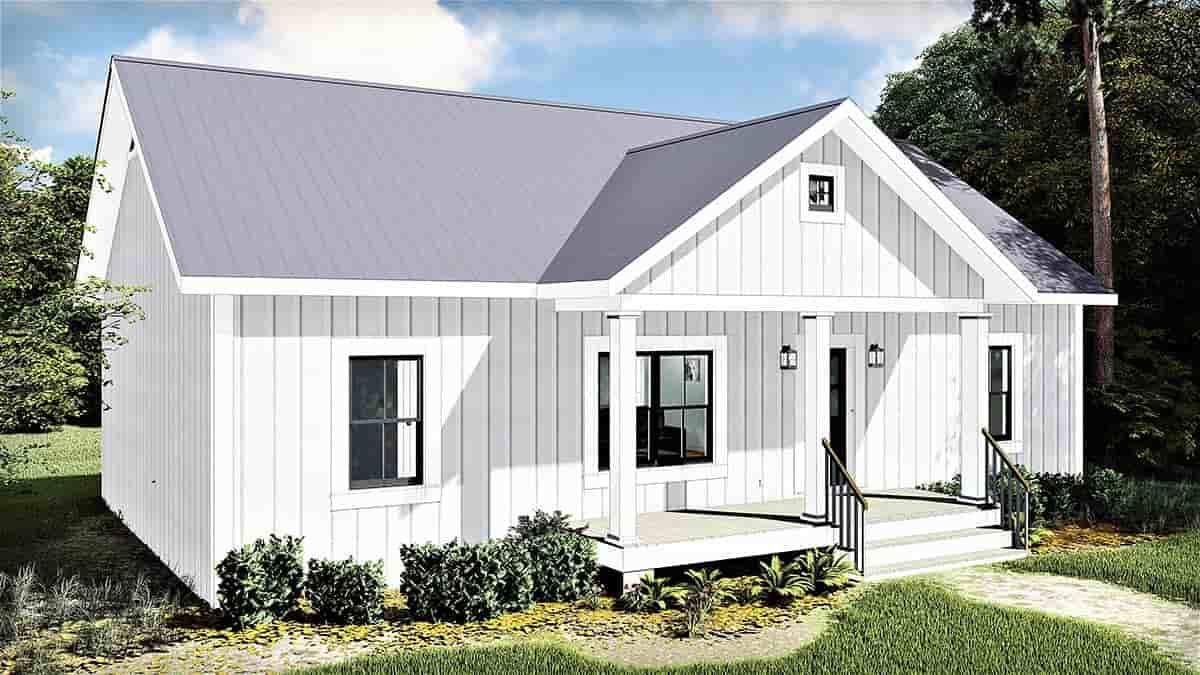 Cottage, Country House Plan 77400 with 3 Beds, 2 Baths Picture 2