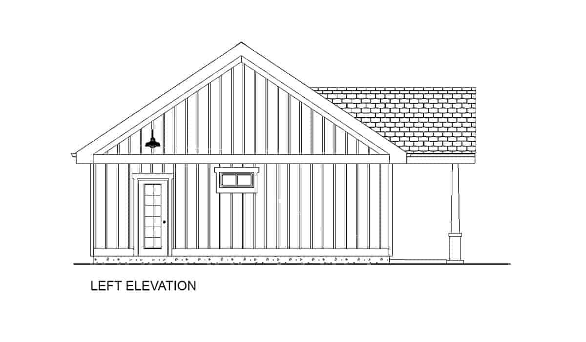 Country, Craftsman, Farmhouse, Ranch House Plan 80523 with 2 Beds, 2 Baths Picture 2