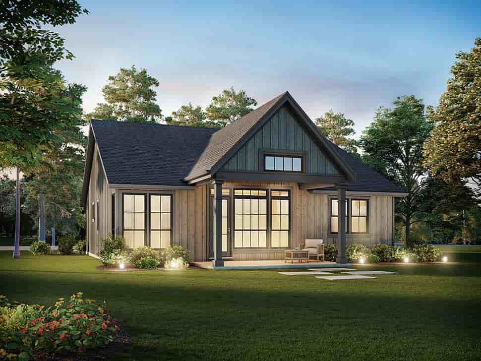 Contemporary, Farmhouse House Plan 81318 with 3 Beds, 2 Baths, 2 Car Garage Picture 2