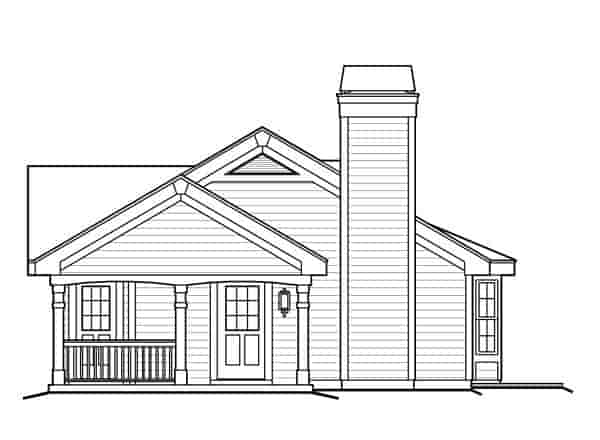 Cottage, Country, Ranch House Plan 87813 with 1 Beds, 1 Baths, 1 Car Garage Picture 2