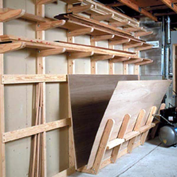 Lumber Storage Rack Woodworking Plan - Product Code DP-00135