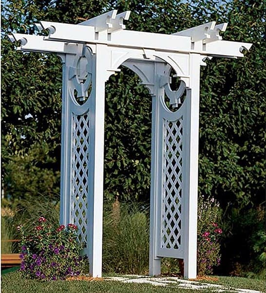 Trellised Arbor Woodworking Plan - Product Code DP-00263