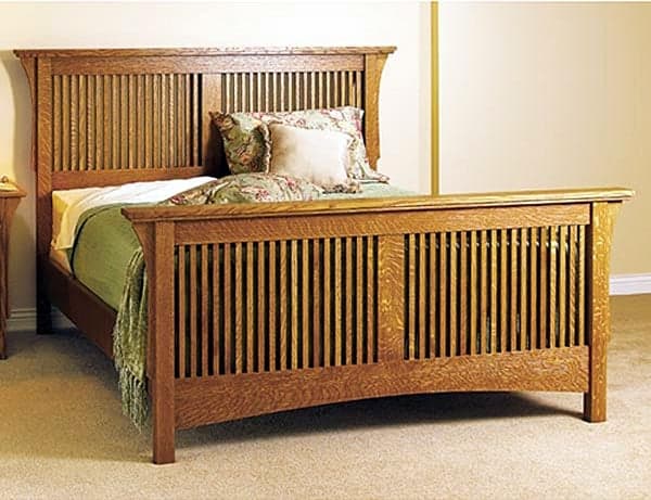 Arts & Crafts Bed Woodworking Plan - Product Code DP-00424