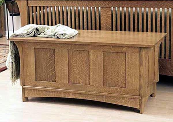 Arts and Crafts Blanket Chest Woodworking Plan - Product Code DP-00446