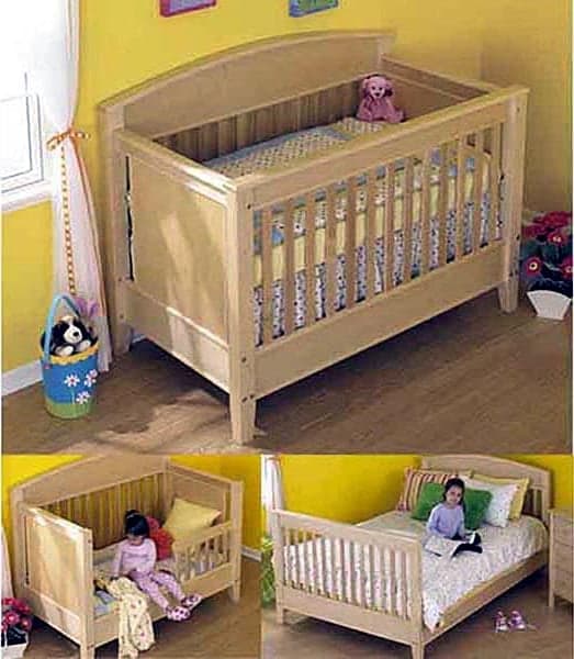 3-in-1 Bed for All Ages Woodworking Plan - Product Code DP-00524