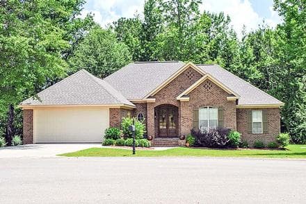 Country, European, Traditional House Plan 51904 with 4 Beds, 2 Baths, 2 Car Garage