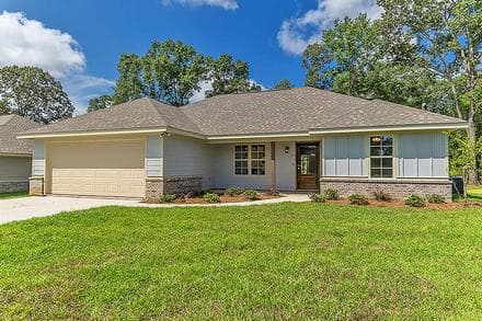 Country, Ranch, Traditional House Plan 51980 with 3 Beds, 2 Baths, 2 Car Garage