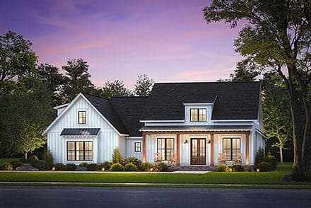 Acadian, Country, Craftsman, Farmhouse House Plan 56912 with 3 Beds, 2 Baths, 2 Car Garage