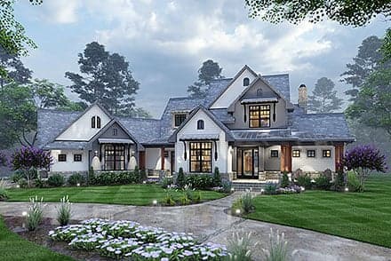 Country, Farmhouse, Traditional House Plan 65879 with 3 Beds, 3 Baths, 3 Car Garage