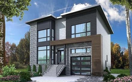 Contemporary, Modern House Plan 76502 with 4 Beds, 4 Baths, 1 Car Garage