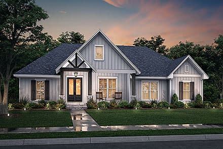 Country, Farmhouse, Traditional House Plan 80827 with 3 Beds, 3 Baths, 2 Car Garage